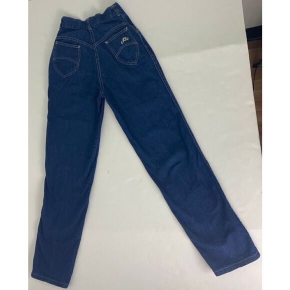 Vintage 80s Chic Mom Jeans High Rise High Waist Retro Pleated Twee - Size 4 - Picture 1 of 11